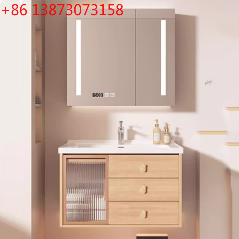 Home Bathroom Vanity Combo - Decorations Modern Bathroom Cabinet Wooden Paper