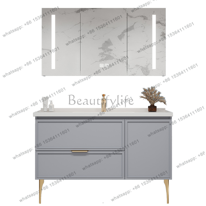 Home Bathroom Vanity Combo - Mirror Modern Bathroom Cabinet Sink Accessories