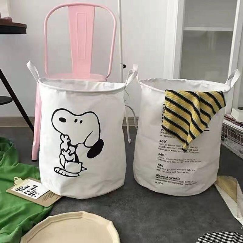 Snoopy Cotton Fabric Laundry H - Home Edit Bathroom Storage recension och pris