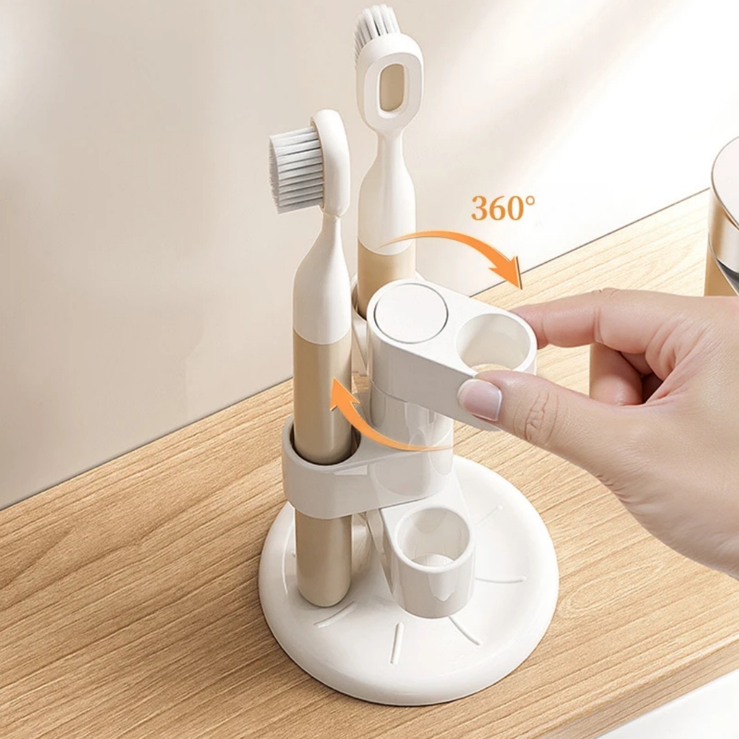 1pcs Rotating Toothbrush Holde - Home Bathroom Organizer recension och pris