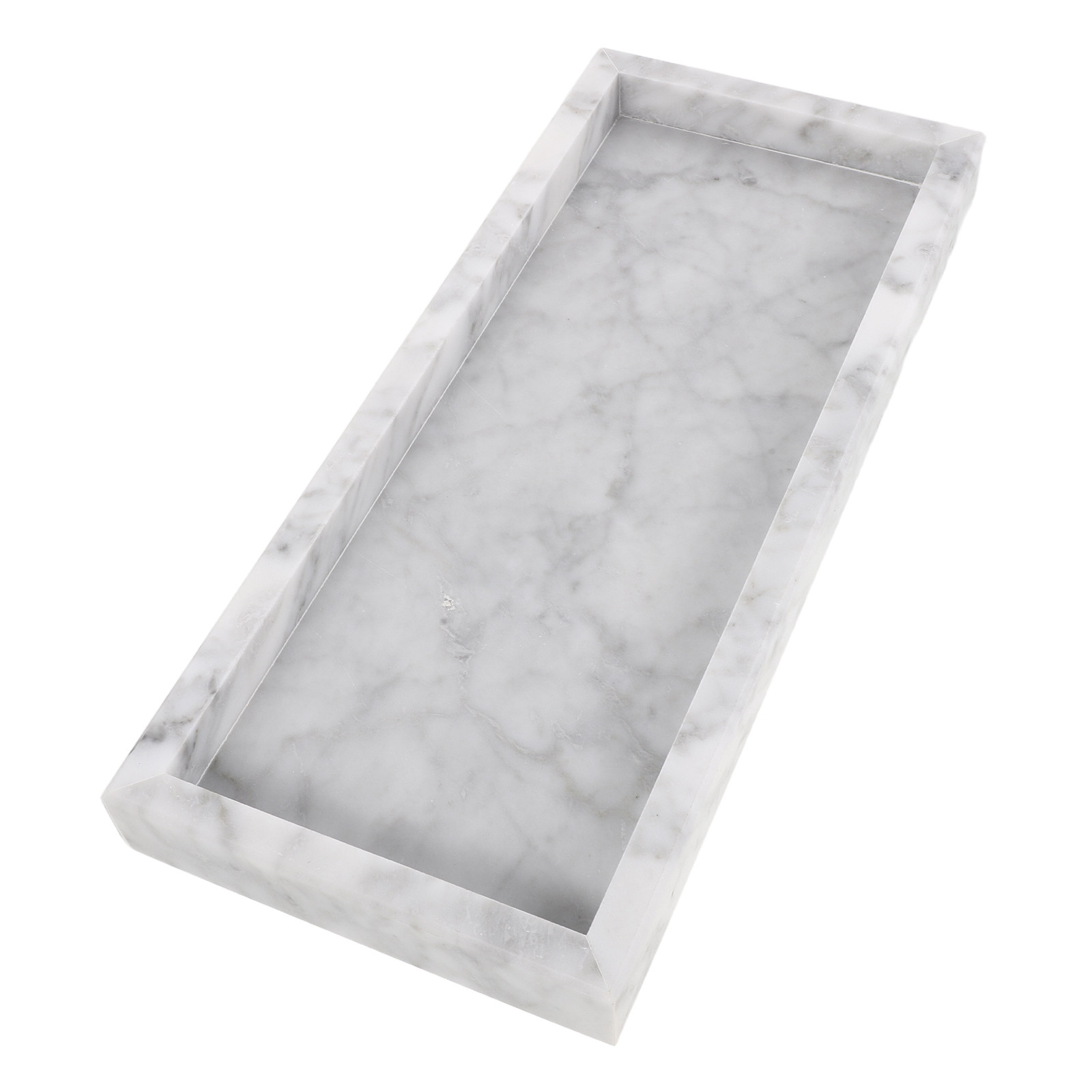 12x5 Rectangle Marble Tray Van - Home Bathroom Organizer recension och pris