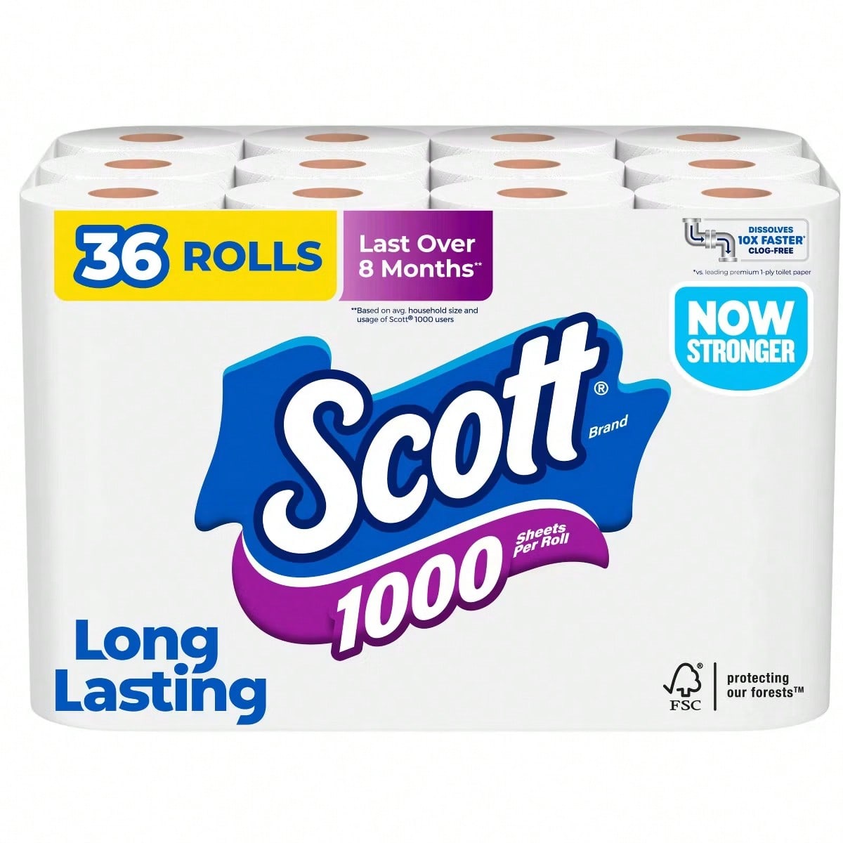 36 Rolls Bathroom Tissue Paper - Home Essentials Bathroom Storage recension och pris