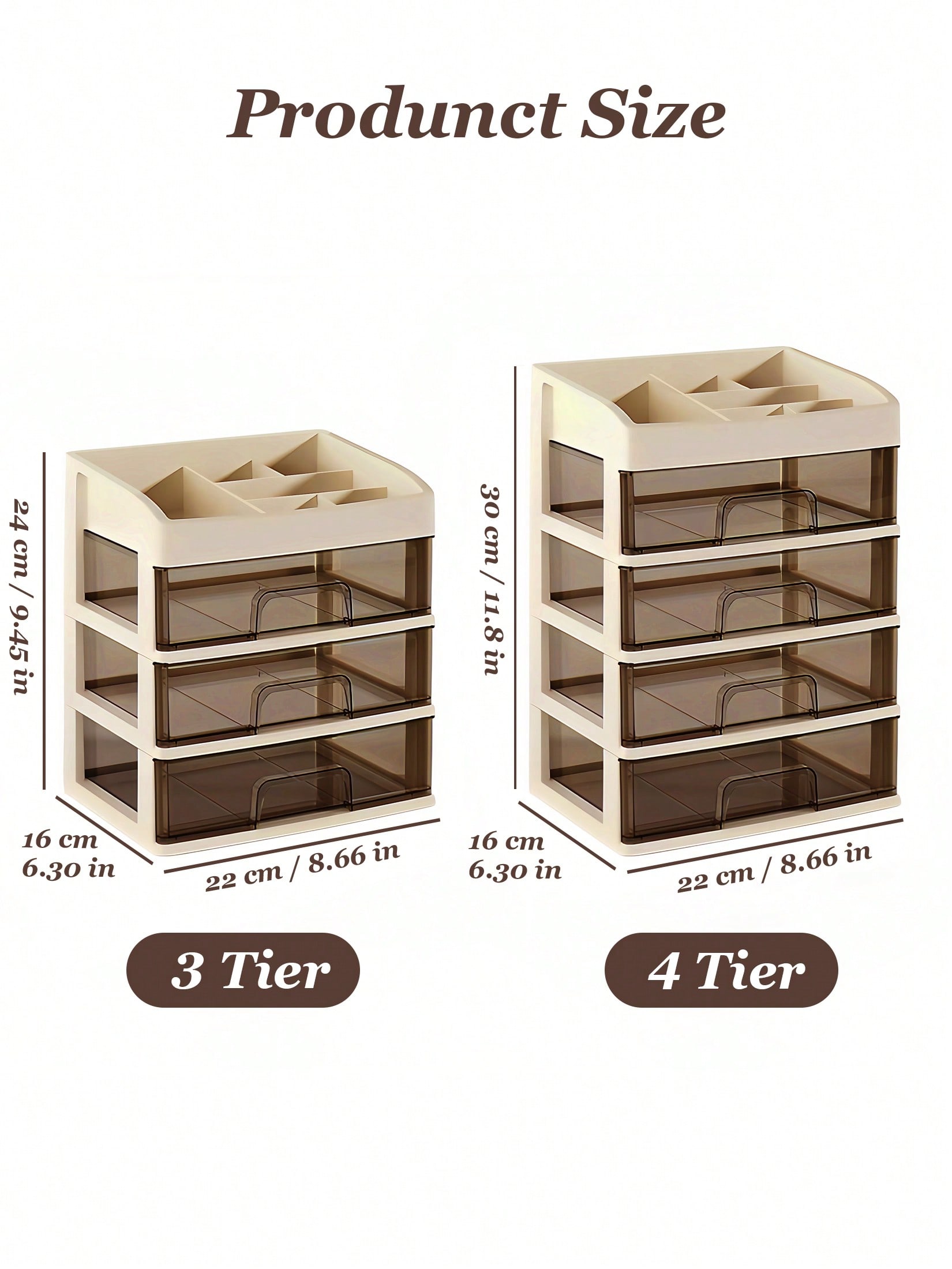 Makeup Organizer, Make Up Stor - Home Essentials Bathroom Storage recension och pris
