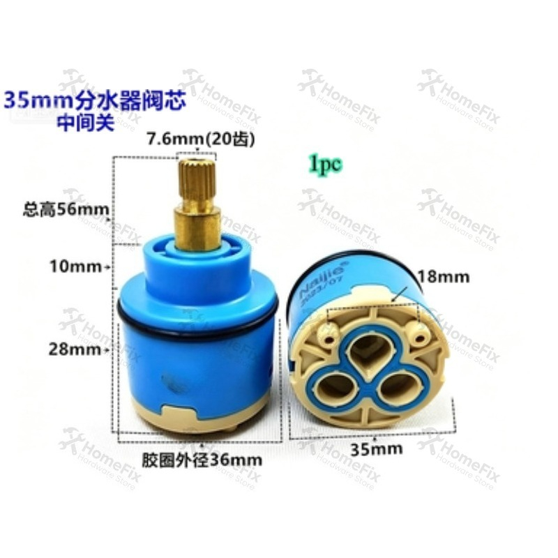 1Pcs Ceramic Valve Core 28mm 3 - Basin Mixer Tap recension och pris