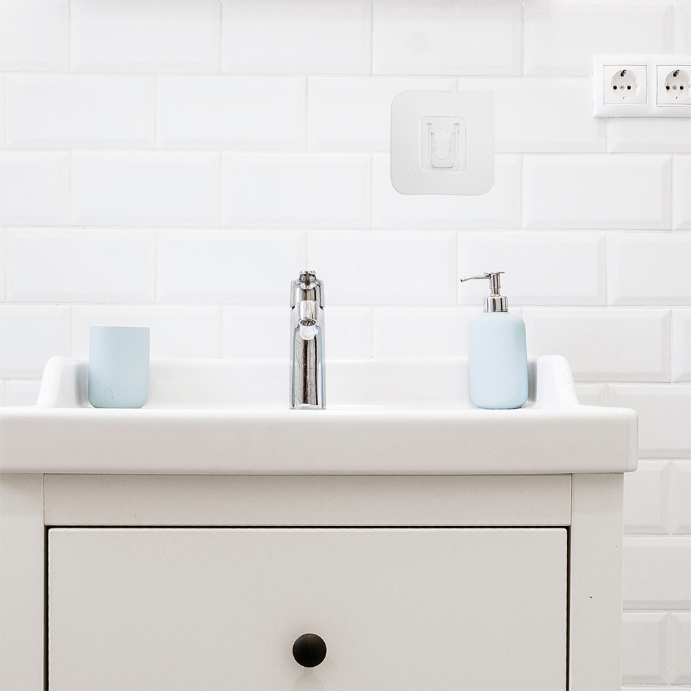 20Sets Clear Wall Hooks High V - Home Bathroom Organizer recension och pris